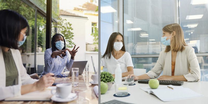 Como se comunicar em reuniões usando máscara