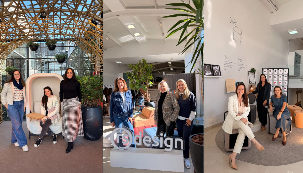 Arquitetos e designers de interiores conhecendo os produtos da coleção OZZO durante lançamento realizado no showroom da RS Design em Santo André - SP
